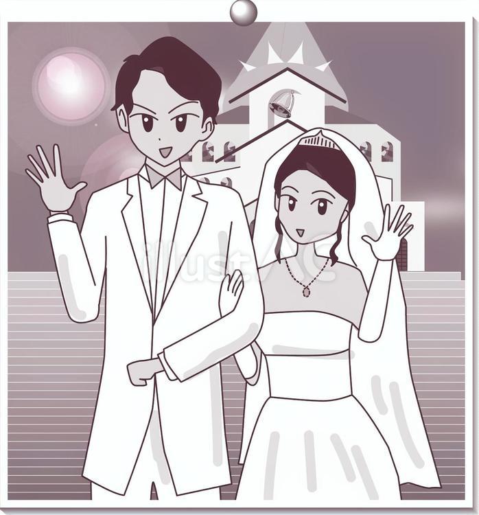 結婚記念 結婚記念,写真,思い出のイラスト素材