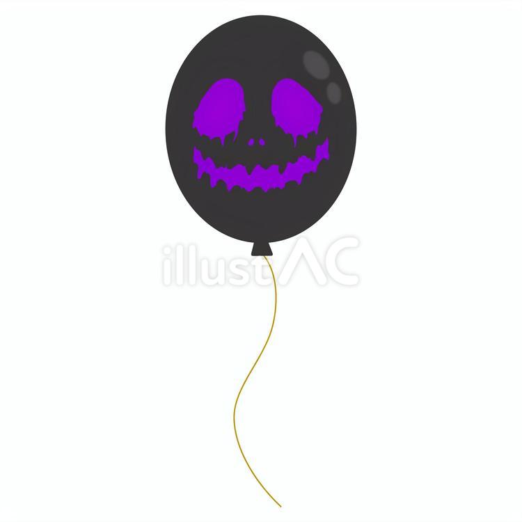 【イラスト】ハロウィン風船 ハロウィン,風船,顔のイラスト素材