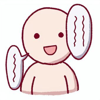 手描き風　話をしている人 話す,会話,喋る,語らう,発言,お喋り,スピーチ,コミュニケーション,談話,演説のイラスト素材