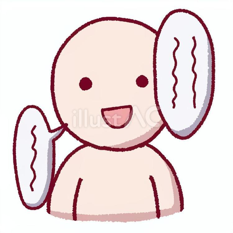 手描き風　話をしている人 話す,会話,喋るのイラスト素材