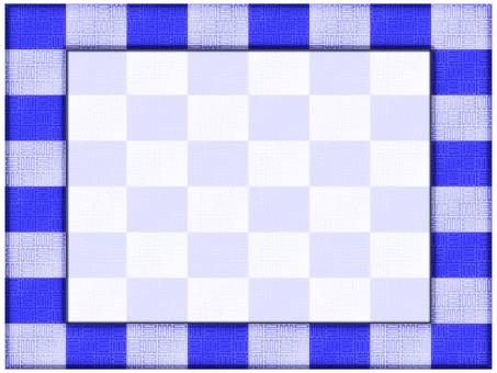 三崩し市松模様のフレ−ム　青 三崩し模様,市松模様,柄,パターン,フレ−ム,ポストカード,メッセージカード,和風,和柄,縁起のイラスト素材