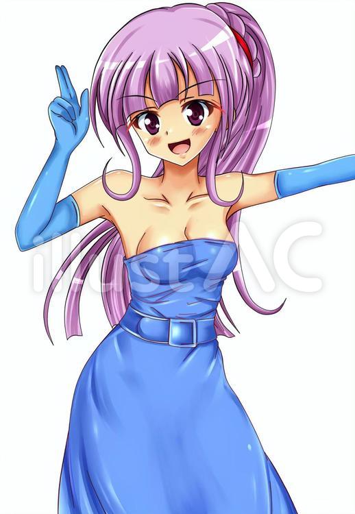 セレブ紫音　５　宝石なし オリジナル,オリキャラ,キャラクターのイラスト素材