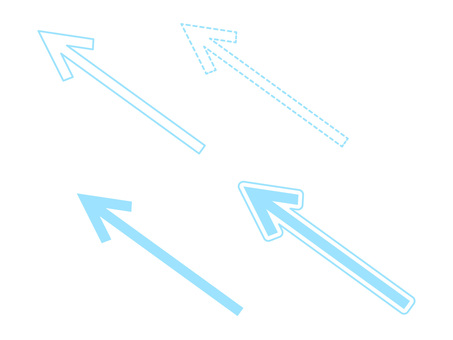 Illustration, arrow, rising, on, 