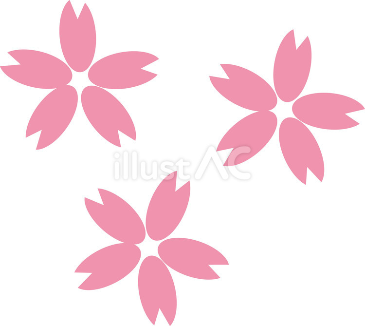 桜の花アイコン 桜,サクラ,春のイラスト素材