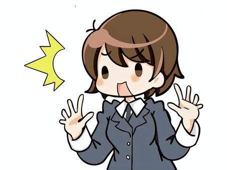 Surprised_suit woman, JPG and PNG Surprised_suit woman, suit, female, to be surprised, JPG and PNG
