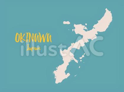 沖縄県 地図 ベクターイラスト