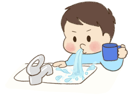 くちゅくちゅぺする男の子 くちゅくちゅぺする男の子 視覚支援,お支度ボード,絵カード,スケジュール,子ども,男の子,うがい,口,ゆすぐ,くちゅくちゅぺのイラスト素材