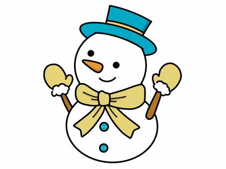 雪だるま 雪だるま,かわいい,雪,冬,クリスマスカード,マフラー,手袋,ハット,アイコン,シンプルのイラスト素材