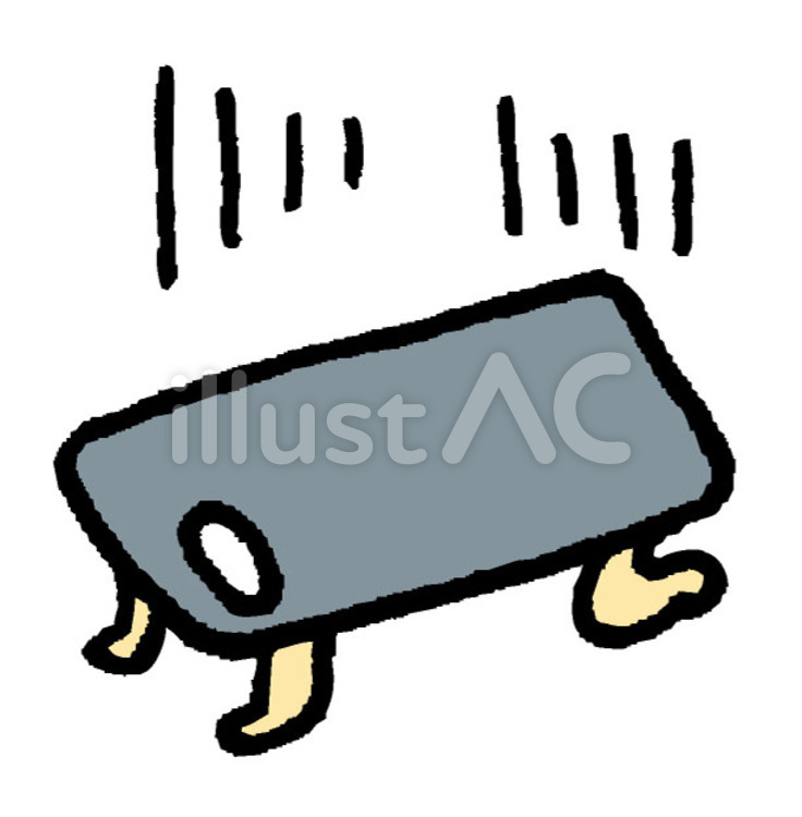スマホさん　がっくり イラスト,アイコン,広告のイラスト素材