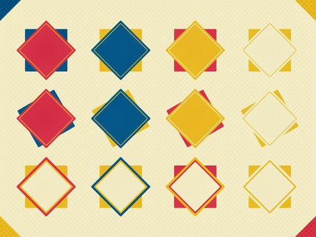 diamond frame 2, diamond frame 2, diamond, frame, rectangle,