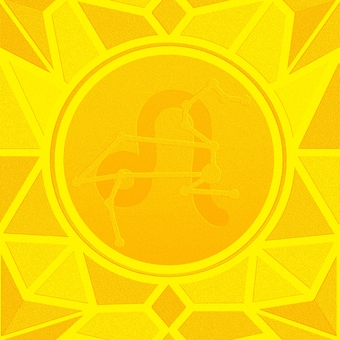 シームレスなモザイク獅子座　ｐ エンボス 獅子座,しし座,星占い,ホロスコープ,占星術,12星座,宇宙,天体,天文,ギリシャ神話のイラスト素材