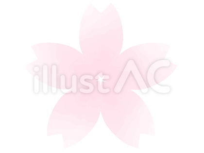 水彩の桜