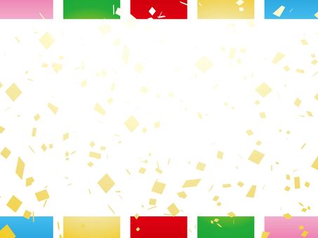 カラフル紙吹雪背景 図形,線,シンプル,紙吹雪,パーティー,お祝い,背景,カラフル,漫画,キラキラのイラスト素材