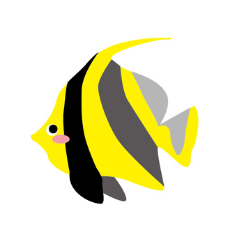 Tsunodashi, tsunodashi, tropical fish, striped pattern, JPG and PNG