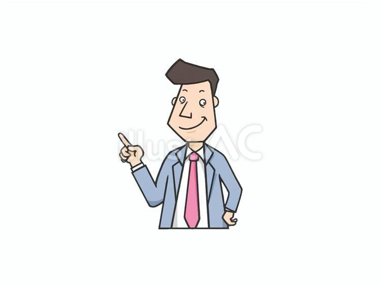学校で授業を教えている男性教師(先生) 教師,新任教師,先生のイラスト素材