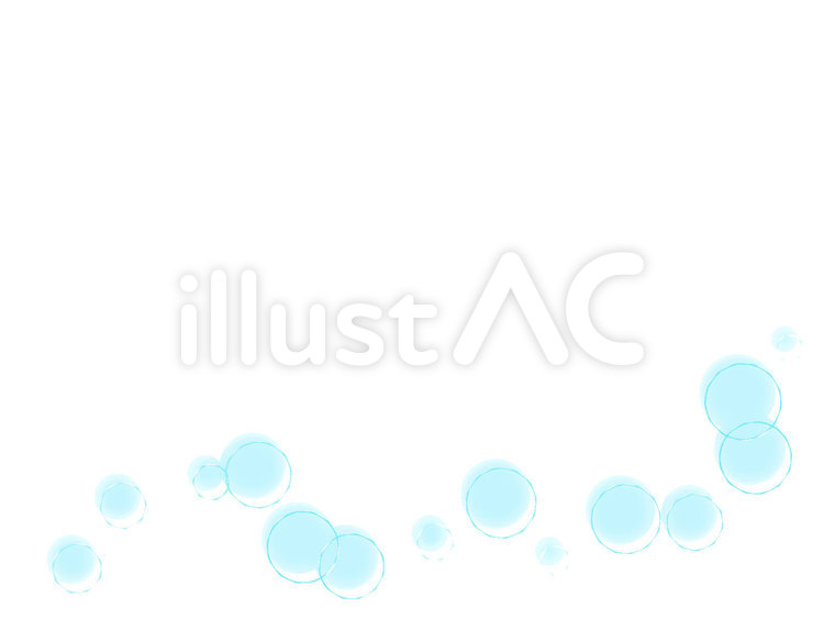 白い背景と涼しい水色模様の素材 水色,円,模様のイラスト素材