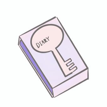 日記帳 日記,書く,メモ,記入,記録,思い出,習慣,日記帳,本,雑貨のイラスト素材
