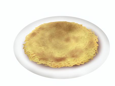 じゃがいものガレット じゃがいも,ガレット,千切り,おかず,野菜,食べ物のイラスト素材