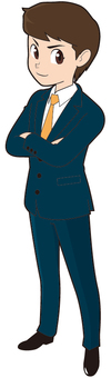是年輕商人④, JPG 和 PNG 是年輕商人④, 政治, 薪水, 社會人, JPG 和 PNG