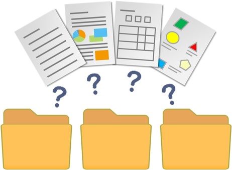 文書仕分け 文書,フォイル,仕分け,フォルダー,転送,保存のイラスト素材