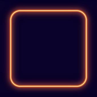 ネオンのシンプルな線フレーム背景オレンジ 背景,ネオン,フレーム,オレンジ,線,長方形,サムネイル,ライン,ポップ,かわいいのイラスト素材