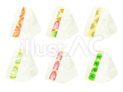かわいい手描きのサンドイッチ