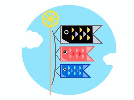 こいのぼりと空