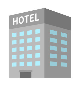 ホテル ホテル,建物,宿泊,施設,ビル,建築,立体のイラスト素材