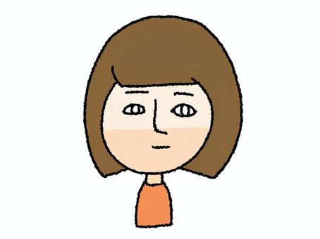 体調不良の女性 体調不良の女性 女性,体調不良,貧血,pop調,手描き,挿絵,ワンポイント,素材,商用可,無料のイラスト素材