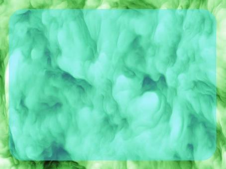 ふちどり付きスモーク柄フレーム＿03 スモーク,ふちどり,枠,デザイン,アレンジ,横長,横型,フレーム素材,1枚,透過のイラスト素材