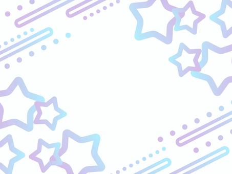 ポップな星のグラデメンフィス背景 水色 背景,グラデーション,メンフィス,かわいい,ポップ,星,キラキラ,水色,ピンク,幾何学のイラスト素材