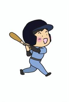野球選手 野球,スポーツ,バッター,打つ,男,ユニホーム,バットのイラスト素材
