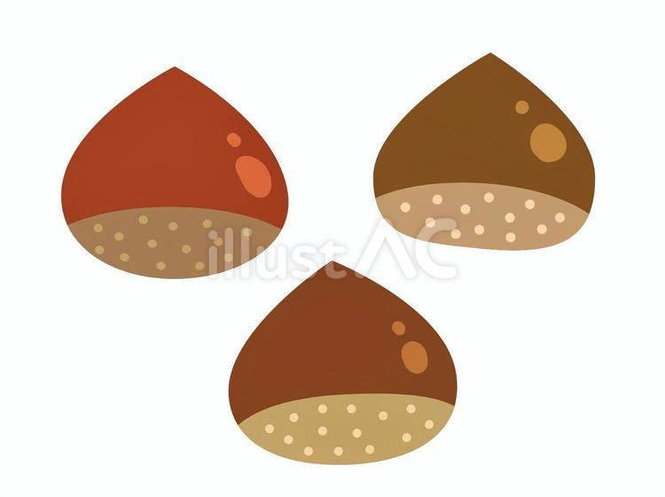 栗 シンプル,アイコン,ベクターのイラスト素材