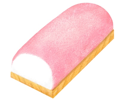 赤の板付かまぼこ 蒲鉾,板付かまぼこ,練り物,魚肉,食べ物,食材,おせち,正月,和食,惣菜のイラスト素材