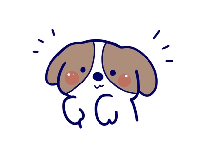 前足を前に出すキャバリア キャバリア,犬,前足,小型犬,中型犬,保護犬,飛びつく,家庭犬,嬉しい,無料のイラスト素材