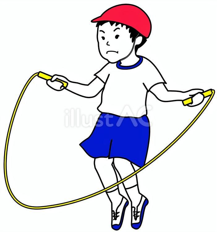なわとび なわとび,小学生,運動のイラスト素材