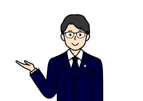説明・提案をする税理士・8仕業の男性 税理士,説明,提案,案内,男性,8仕業,国家資格,国家資格者,資格,仕事のイラスト素材