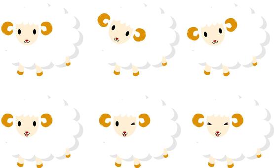 Illustration, year of the sheep, sheep, year of the year material, 