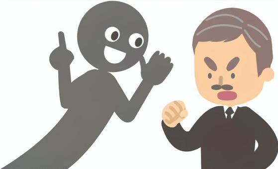 デマを広げる人と鵜呑みにして激怒する人2 デマ,嘘,事実無根,偽情報,風説,ガセネタ,誤報,風評,インチキ,でたらめのイラスト素材