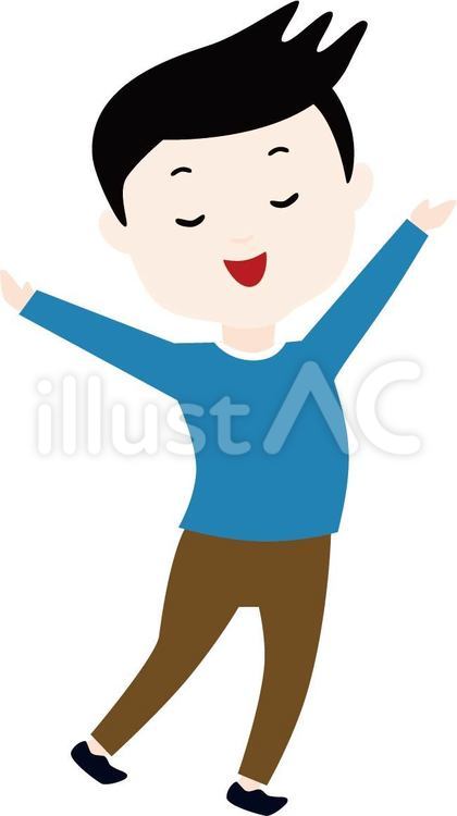 楽しそうな男の子 児童,男,ジャンプのイラスト素材