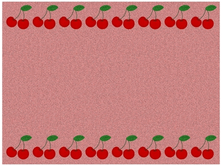 サクランボのフレ−ム　ピンク