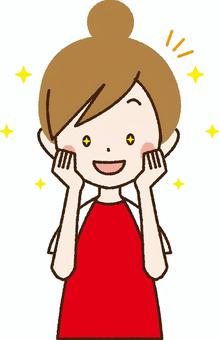 感激する主婦_NA06