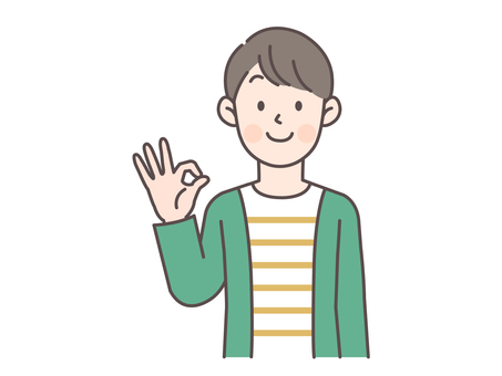 man giving ok sign, , JPG, PNG and AI