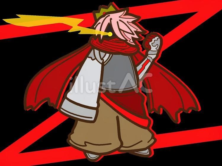 召喚されし悪魔シャックス『赤』 シャックス,悪魔,ソロモンのイラスト素材