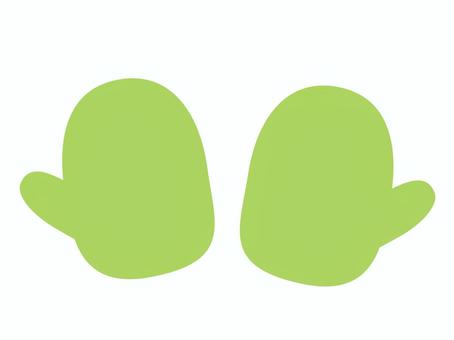 手袋  (きみどり) 手袋,きみどり,ミトン,鍋,医療,介護,赤ちゃんのイラスト素材
