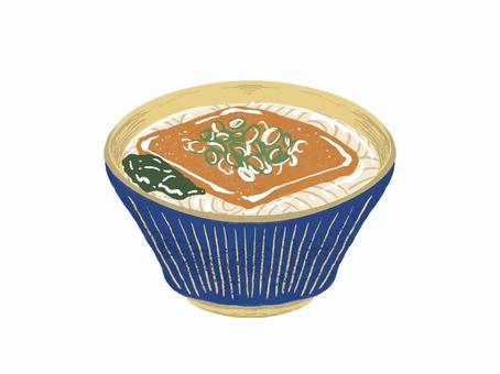 きつねうどん きつねうどん きつねうどん,うどん,食べ物,麺類,きつね揚げ,どんぶり,手書き,かわいい,やさしいのイラスト素材