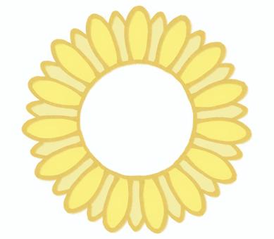 Illustration, sunflower, kembang, kuning, 