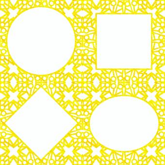 シームレスなモザイクの金の枠　色々　ｎ バックグラウンド,テクスチャー,シームレス,モダン,窓,模様,貼り絵,背景,質感,パターンのイラスト素材