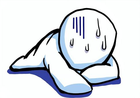 立ち上がれない人 挫折,限界,落ち込み,疲れ,失敗,ストレス,ネガティブ,困難,悩み,棒人間のイラスト素材