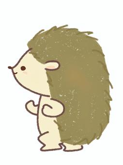 Illustration of a running hedgehog, , JPG and PNG